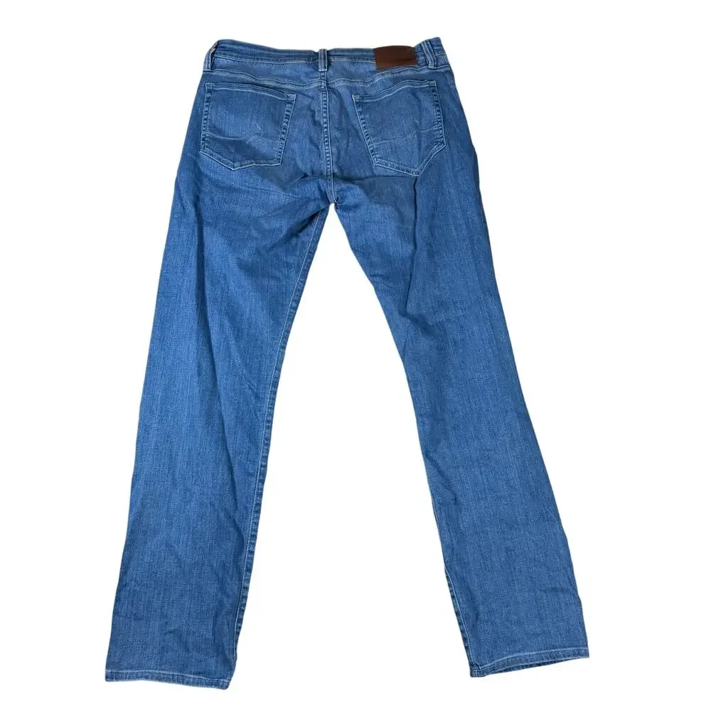 34 Heritage Courage Mens Mid Rise Straight Leg Jeans Medium Wash Blue 36x34